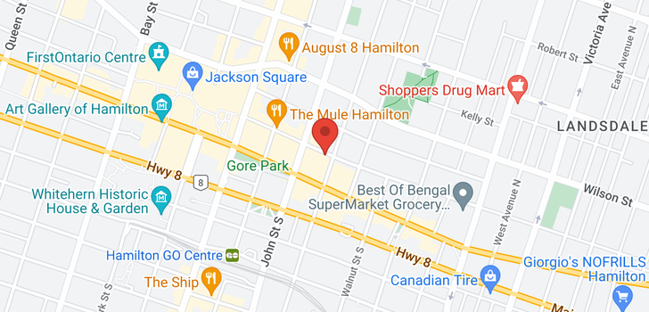 map of 205 -  80 KING WILLIAM Street